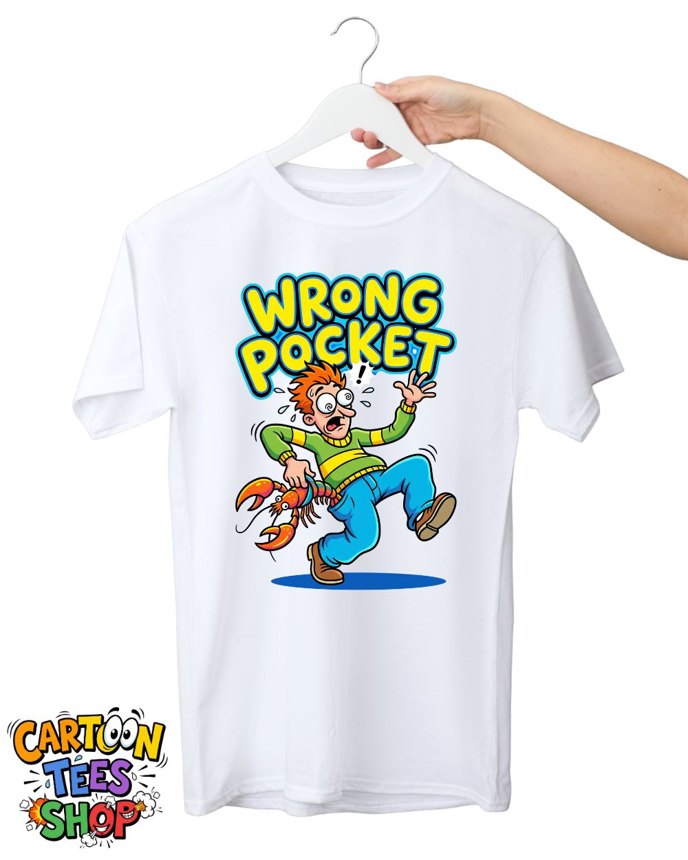 Wrong Pocket Cartoon T-Shirt