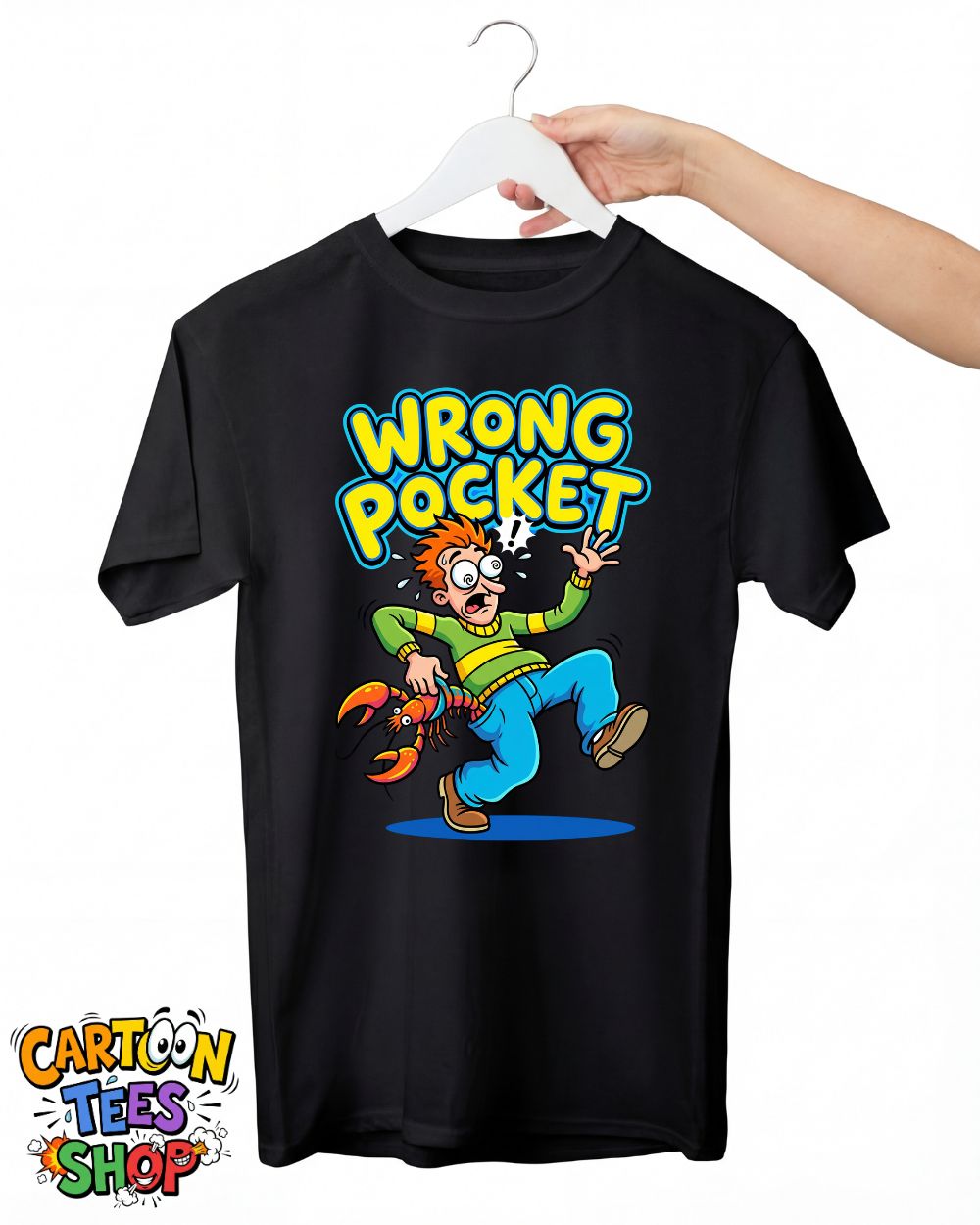 Wrong Pocket Cartoon T-Shirt